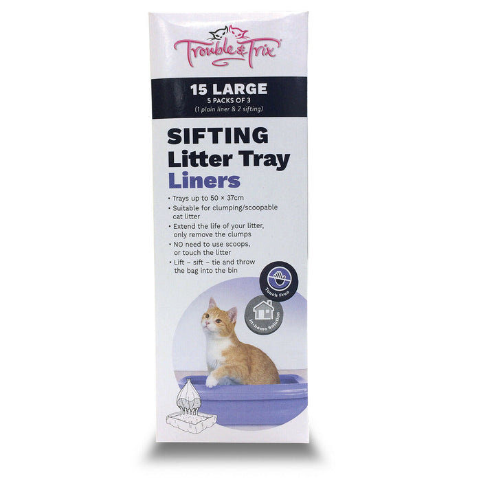 Trouble & Trix Litter Tray Liner Sifting Large